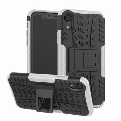 

Fivice iPhone XS Max 65 inch Case TPU anti-fall tire pattern back clip bracket phone case