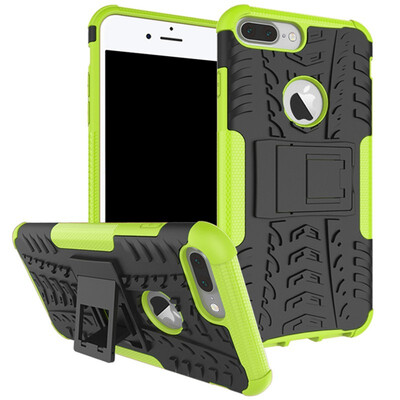 

Fivice iPhone 7 Plus8 Plus Case TPU anti-fall tire pattern back clip bracket phone case