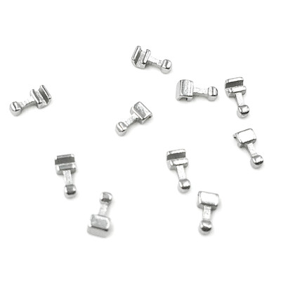 

10 Pcs Dental Orthodontic Crimpable Hook Dental Materials Orthodontic Braces Stainless Steel Crimpable Hook