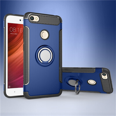 

Fivice Xiaomi Redmi note 5A pro case PC metal ring shell magnetic car bracket TPU phone case