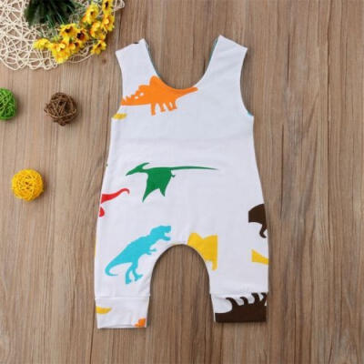 

Newborn Toddler Baby Boy Girl Dinosaur Romper Jumpsuit Bodysuit Outfits Clothes