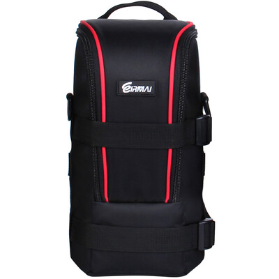 

EIRMAI L2070- SLR camera lens bag lens tube thickened anti-collision shockproof Canon Nikon lens bag shoulder strap optional professional belt
