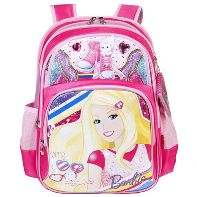 

Barbie Barbie Barbie Suit Casual Backpack Primary School Student Bag BB8077A-Pink