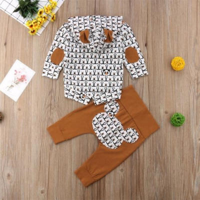 

Newborn Baby Boy Girl Clothes Hoodie Tops Coat Pants Casual Outfit Set 3 6 9 12M