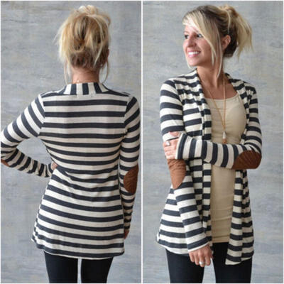 

New Women Casual Long Sleeve Cotton Knitted Sweater Top Cardigan Outwear Coat