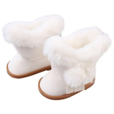 

Xmas Toy Classic Fashion Plush Winter Boots Shoes for 18inch American Girl Doll