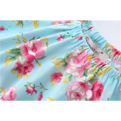 

AU Stock 2PCS Baby Girls Floral Romper Jumpsuit Bodysuit Headband Outfits Set