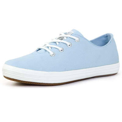 

Backrest / Warrior summer new shoes pure color flat with students canvas shoes girls flat bottom small white shoes low shoes casual shoes WXY-803T light blue 35