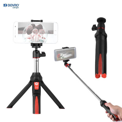 

Benro MK10 Handheld Extendable Mini Tripod Selfie Stick with Bluetooth Remote Control Shutter for IOS IPhone & Android Smartphone