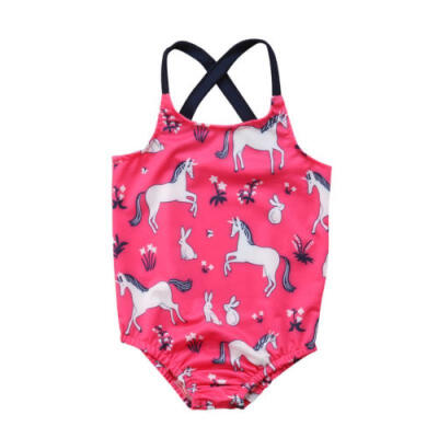 

Kids Girls One-piece Cartoon Swimsuit Swimwear Monokini Bathing Suit Beachwear