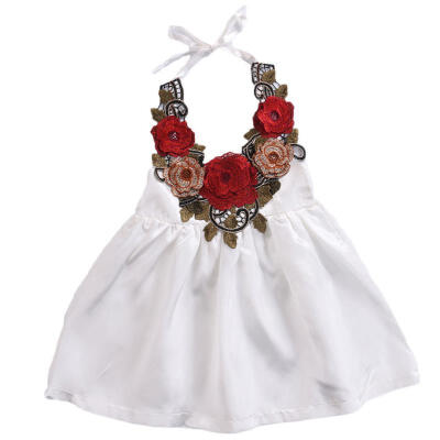 

Toddler Kids Baby Girls Party Flower Dress Pageant Clothes Summer 6M-5T US Stock