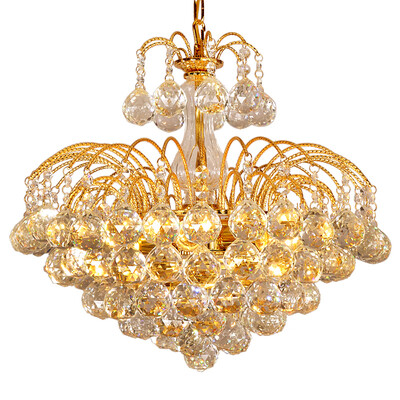 

Golden Crystal Droplight LED Chandelier for Decor