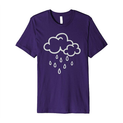 

Rainy Weather Downpour Thunderstorm Rain Cloud T-shirt