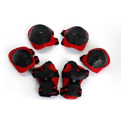 

Romacci Lixada 6PCS Brace Kids Youth Cycling Roller Skating Skateboard Elbow Knee Hands Wrist Safety Protection Guard Pads Set