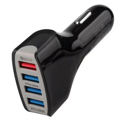 

QC 30 fast charge car charger 4 port USB multi-function car phone charger