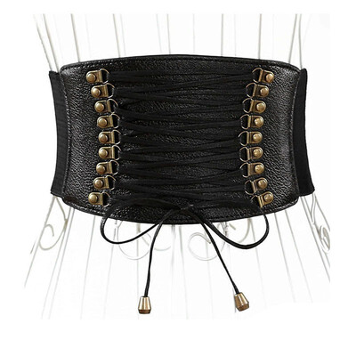 

VOCHIC Womens PU Leather Belt High Waist Cincher Belt Corsets Wide Belt