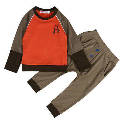 

Cute Infant Baby Boy Kids Outfits Clothes T ShirtPants Trousers 2PCS Outfit Set