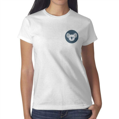 

Koala on The Clouds Koala Shirt Womens White Tshirt Cotton Fashion