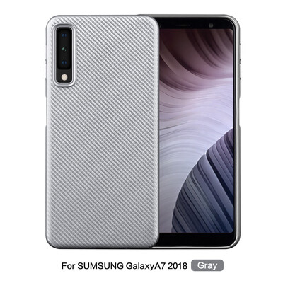 

Goowiiz Phone Case For Samsung Galaxy A750A7 2018A6S Luxury Ultra-thin Carbon Fiber Soft Silicone Complete protection
