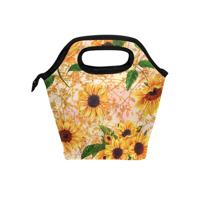 

Lunch Bag Tote Bag Sunflower Travel Picnic Organizer Lunch Holder Handbags Lunch Bag Box