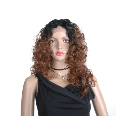 

YYONG Long Brown T430 High Temperature Fiber 18 Inch Wigs For Women Lace Synthetic Hair Wigs