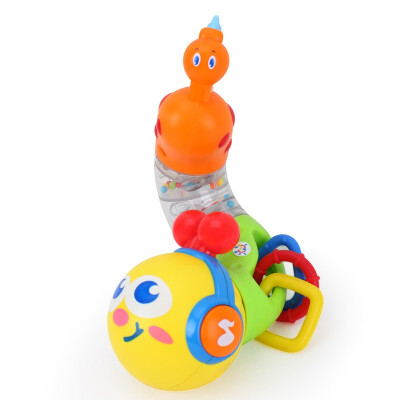 

Hui Le 917 Variety of music twist worms music animals children's educational toys rocking bell with teether can be rotated