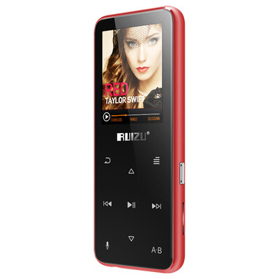 

Sharp RUIZU X16 8G red Bluetooth external touch MP3 MP4 lossless music player student P4 portable Walkman novels recorder