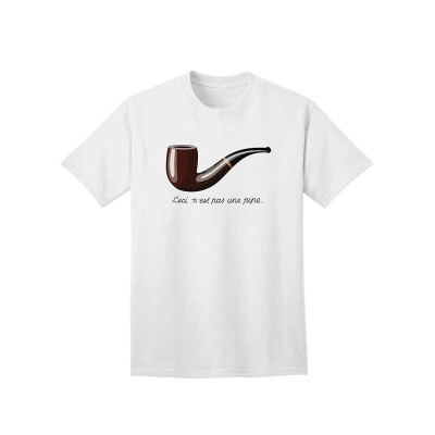 

Ceci Nest pas une Pipe Adult T-Shirt A Pipe is Just a Pipe