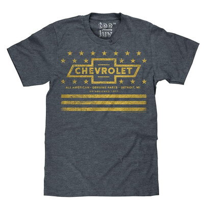 

Chevrolet T-Shirt - Patriotic Stars&Stripes Chevy USA Shirt