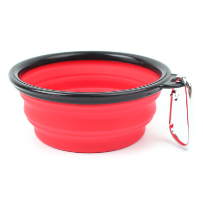 

Foldable Silicone Pet Dog Bowl Portable Silicone Pet Bowl Collapsible Dog Food & Water Tool Expandable Cup Dish Plate for Cat Feed