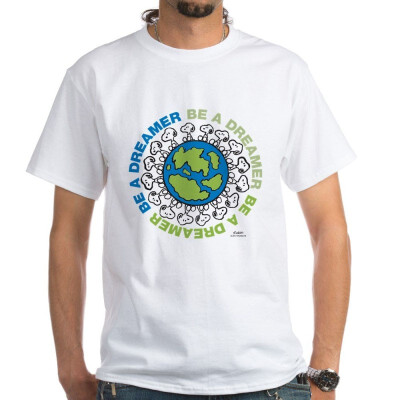 

CafePress Snoopy Our World White T-Shirt - 100 Cotton T-Shirt White