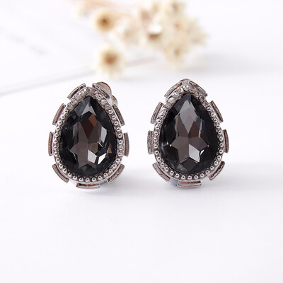 

Retailoriginal design exquisite fashion drop ear clip women-only crystal clip earrings jewelry