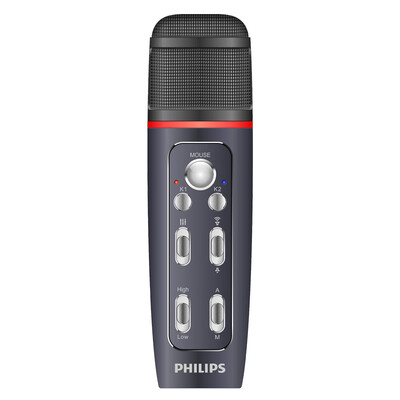 

Philips PHILIPS VTR5160 high quality multi-function voice microphone karaoke recording voice to text blue
