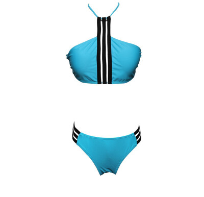 

Womens Solid Color Sexy Bikini Lace-up Swimsuit