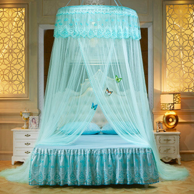 

Commonly Used Dome Princess Mosquito Net Insect Bed Canopy Netting Lace Embroidery Round Mosquito Nets