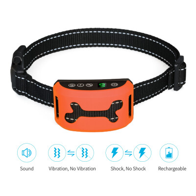 

Bark Collar Rechargeable Anti-Barking Collar with BeepVibrationHarmless Shock Modes for Stop Small Medium Large Dogs Barking