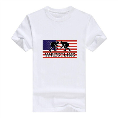

American Pride Wrestling Premium Crewneck T-Shirt For Men