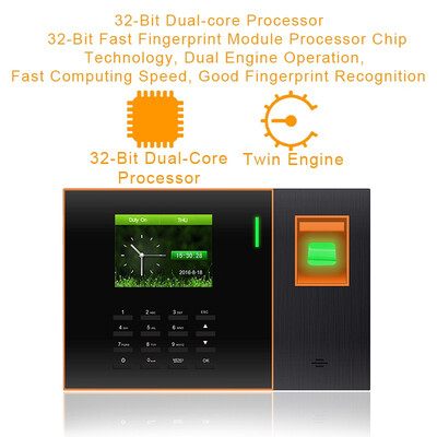 

Dempreintes digitales RFID Système de Contrôle Daccès Biométrique Temps de Présence Système TCPIP USB Enregistreur de Temps Dho
