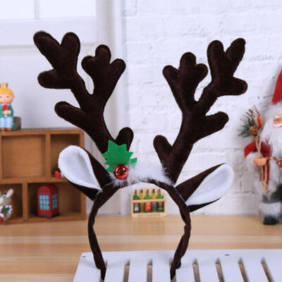 

Christmas Headband Cute Reindeer Horns Women Girls Elk Antlers Hair Hoop Braw
