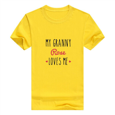 

Baby Gifts For All Personalized Grandma Gift My Granny Loves Me Toddler Juvy Man T-Shirt