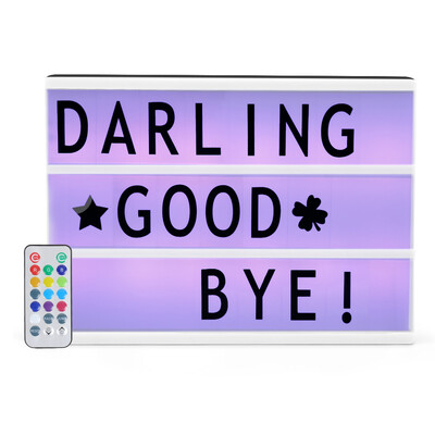 

LED Color Changing DIY Letter Combination Light Box Night Lamp with Remote Control