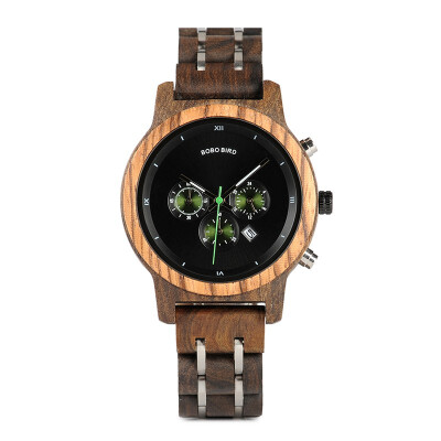 

BOBO BIRD wooden quartz pointer watch P18