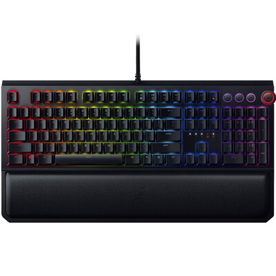 

Razer black widow spider elite version - green axis esports game mechanical keyboard RGB backlight Jedi survival chicken keyboard