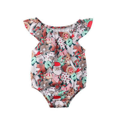

Newborn Toddler Kids Baby Christmas Outfit Clothes Bodysuit Romper Jumpsuit 0-2T