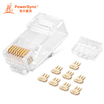 

Baer Xingke six types of unshielded crystal head RJ45 three fork chip two-piece 10 into PowerSync APT610TC