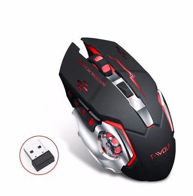 

Charge Mute Game Colorful Glowing Wireless Bluetooth Computer Mouse For Laptop