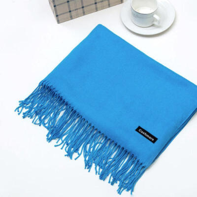 

Fashion Womens Winter Soft Cashmere Silk Solid Long Pashmina Shawl Wrap Scarf