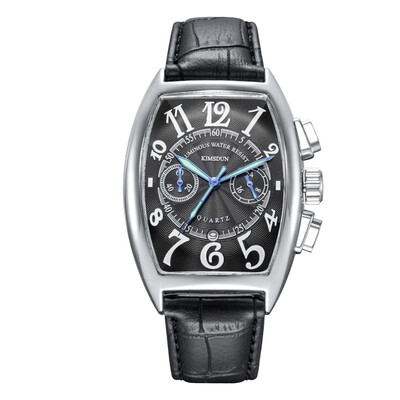 

KIMSDUN K - 817D Business Leather Waterproof Quartz Watch - MULTI-A