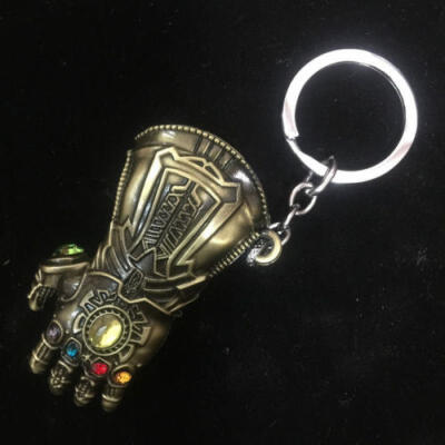 

New Thanos Keyring Avengers 3 Infinity War Gauntlet Glove Fist Keychain Pendant