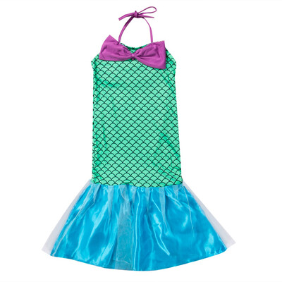 

Kid Ariel Little Mermaid Set Girl Princess Dress Party Cosplay Costume Outfits